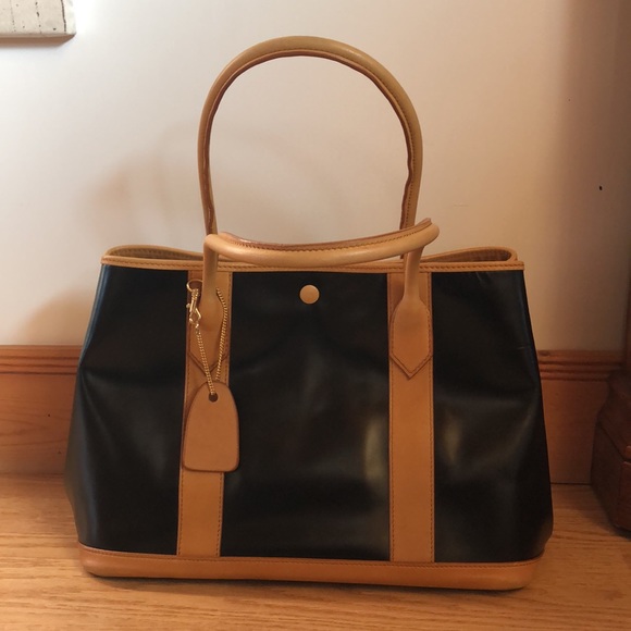 Rubinacci Napoli Black and Tan purse - Picture 2 of 7